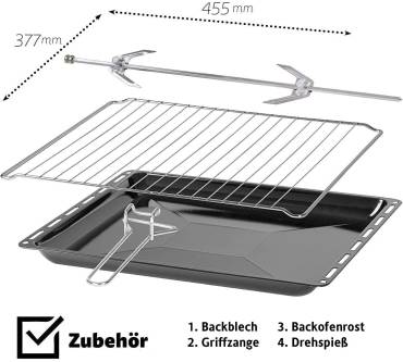 Produktbild ICQN 60 Liter XXL Minibackofen