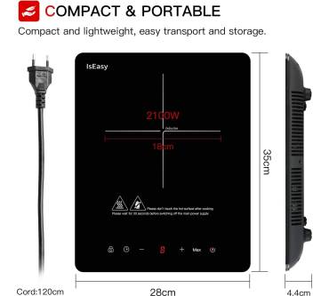Produktbild IsEasy Induktionskochplatte (2100 W)