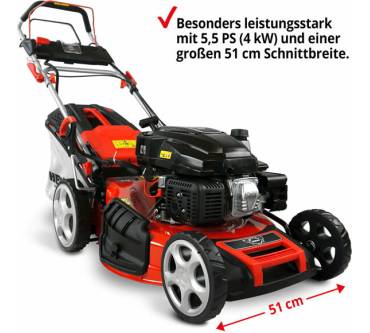 Produktbild Hecht Garten 551 SXE 5-in-1 Benzin Rasenmäher