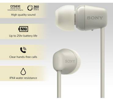 Sony WI-C100 Gute 2,2 bezahlbaren zum im Akkulaufzeit gut Test: Preis 