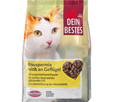 Produktbild dm / Dein Bestes Knuspermix mit Frischgeflügel Ente & Huhn