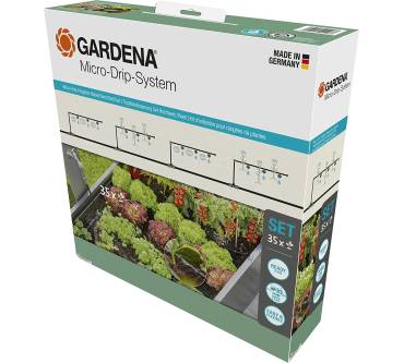 Produktbild Gardena Tropfbewässerung Set Hochbeet/Beet (35 Pflanzen)