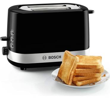 Toaster TAT6A511: 1,5 versenkbaren mit Brötchenaufsatz Bosch sehr integriertem gut | und
