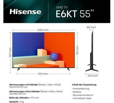 Produktbild Hisense 55E6KT