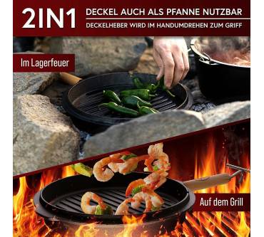 Produktbild Gusskönig Dutch Oven ohne Standfüße (9 Liter)