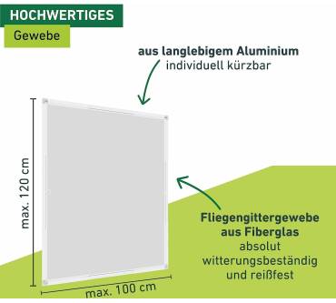 Produktbild Windhager Fliegengitter Teleskopfenster