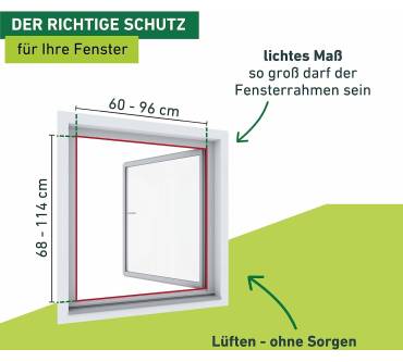 Produktbild Windhager Fliegengitter Teleskopfenster