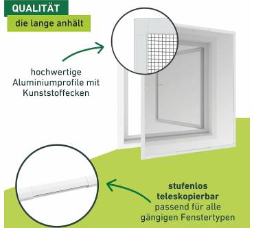 Produktbild Windhager Fliegengitter Teleskopfenster