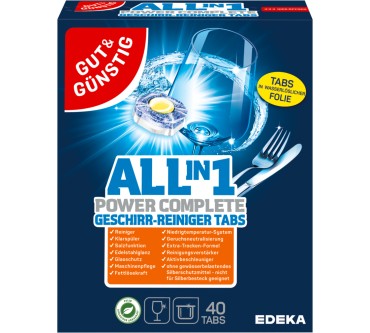 Produktbild Edeka / Gut & Günstig All in 1 Power Complete Geschirr- Reiniger Tabs