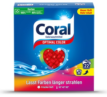 Produktbild Coral Colorwaschmittel Optimal Color (Pulver)