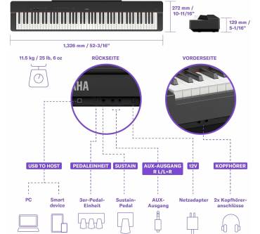 Produktbild Yamaha P-225