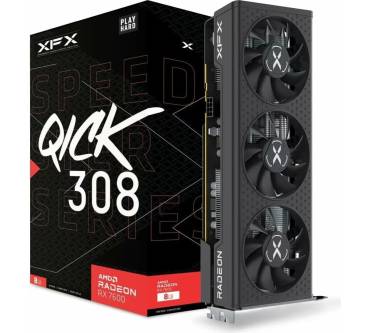 Produktbild XFX Speedster QICK 308 Radeon RX 7600 Black Edition