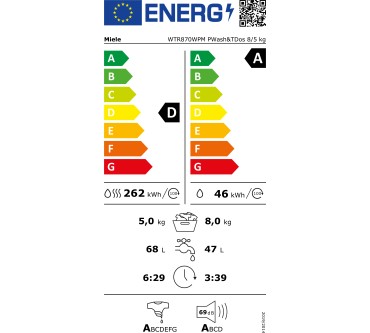 Produktbild Miele WTR870WPM PWash&TDos 8/5kg