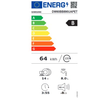 Produktbild Samsung DW60BB890UAPET DW8700B