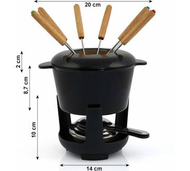 Produktbild BBQ-Toro 13-teiliges Gusseisen Fondue-Set