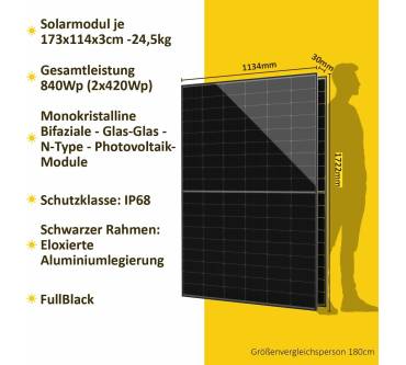 Produktbild Dura Sat Balkonkraftwerk 600W/840W BF