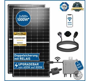 Produktbild EPP Solar 1000W Balkonkraftwerk Komplettset