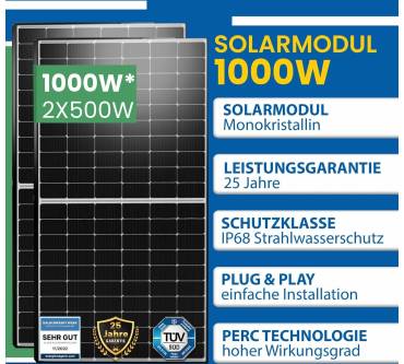 Produktbild EPP Solar 1000W Balkonkraftwerk Komplettset