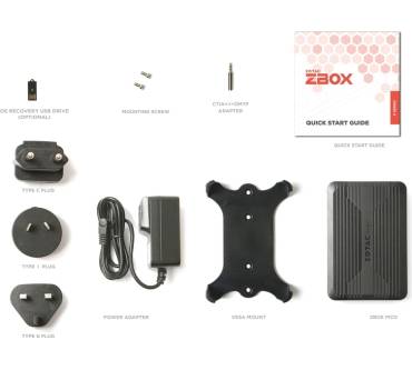 Produktbild Zotac ZBox PI430AJ pico (Core i3-N300, 8GB RAM)