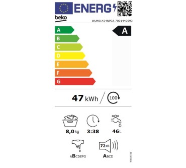 Produktbild Beko WLM81434NPSA