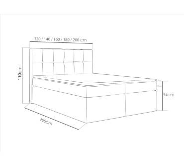 Produktbild WFL GROUP Boxspringbett mit Bettkasten