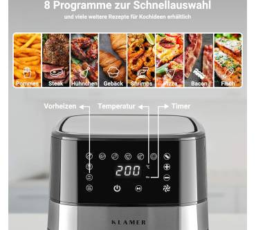 Produktbild Klamer Heißluftfritteuse Kompakt 3.5L