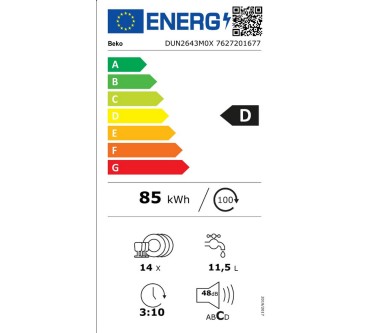 Produktbild Beko DUN2643M0X