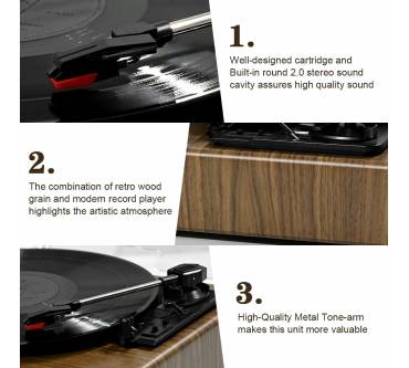 Produktbild Fydee Vintage Turntable