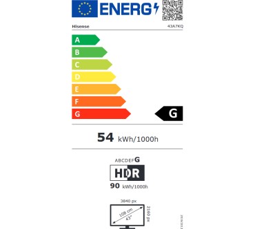 Produktbild Hisense 43A7KQ