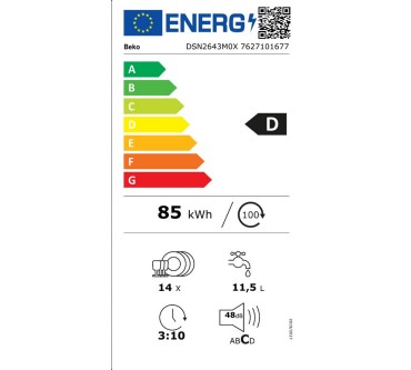 Produktbild Beko DSN2643M0X