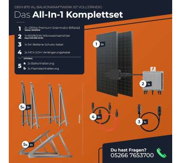 Produktbild Solarway 870W Balkonkraftwerk