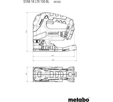 Produktbild Metabo STAB 18 LTX 150 BL