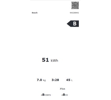 Produktbild Bosch Serie 2 WAJ280H2