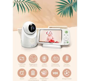 Produktbild GHB Babyphone mit Kamera 5 Zoll HD 1080P