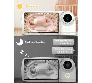 Produktbild GHB Babyphone mit Kamera 5 Zoll HD 1080P