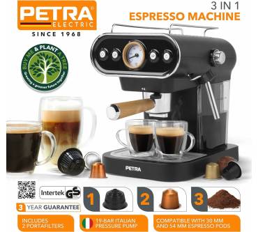 Produktbild Petra 3-in-1 Barista Espressomaschine