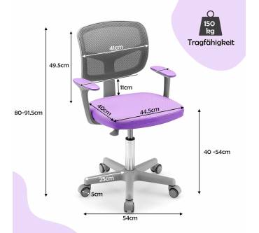 Produktbild Costway Kinder-Schreibtischstuhl