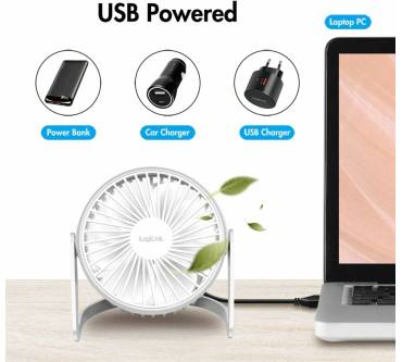 Produktbild LogiLink USB-Schreibtischventilator (12,7 cm)