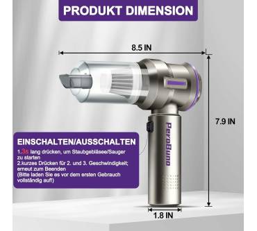 Produktbild PeroBuno 2-in1-Handstaubsauger (HL-117-zj)