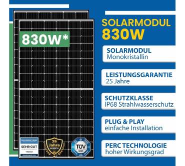 Produktbild EPP Solar 830 W Balkonkraftwerk