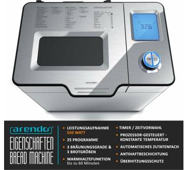 Produktbild Arendo Brotbackautomat (304971)