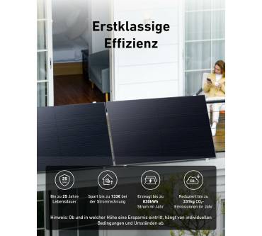 Produktbild Anker Solix Balkonkraftwerk (820W PV)