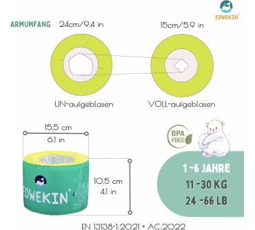 Produktbild Edwekin Schwimmflügel Minti