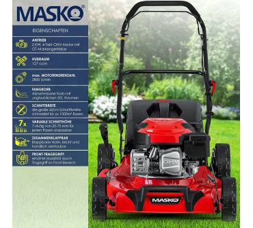 Produktbild Masko Benzin-Rasenmäher 3-in-1