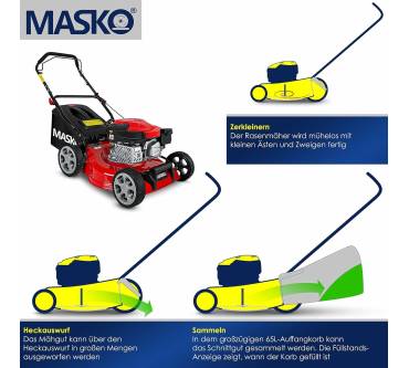 Produktbild Masko Benzin-Rasenmäher 3-in-1