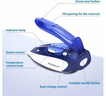 Produktbild Aigostar Reise-Dampfbügeleisen