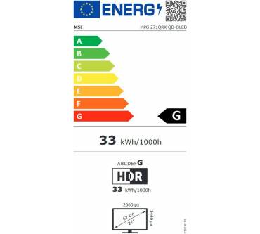 Produktbild MSI MPG 271QRXDE QD-OLED