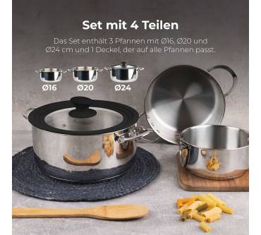 Produktbild Masterpro Foodies Topfset (4-tlg.)