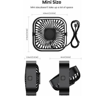 Produktbild Topk Mini USB-Ventilator