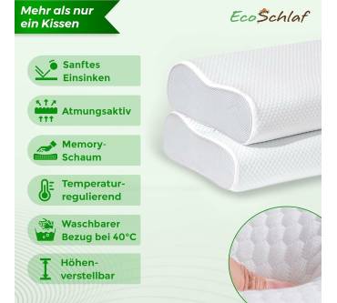 Produktbild EcoSchlaf Premium Nackenstützkissen